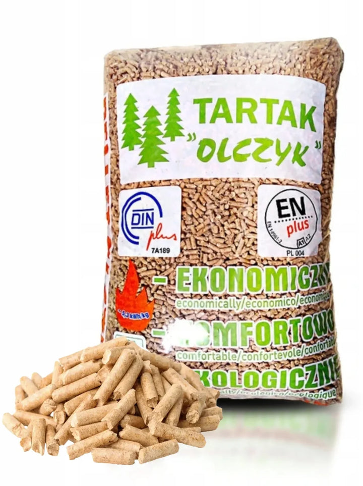 Pellet Olczyk, pallet da 65 sacchi, 975 kg di combustibile legnoso
