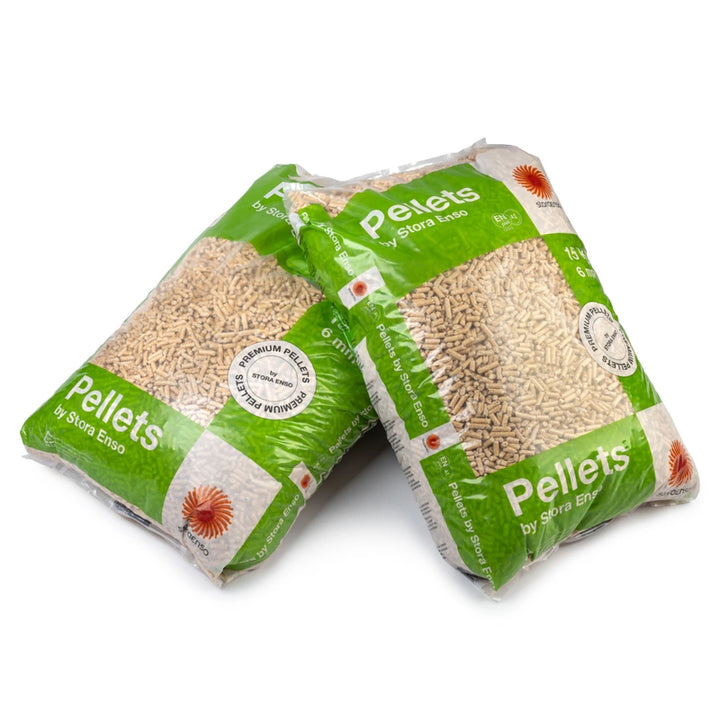 Pellet di legno STORA ENSO A1 6 mm 15 kg / 80 sacchi x 15 kg / Pallet 1200 kg