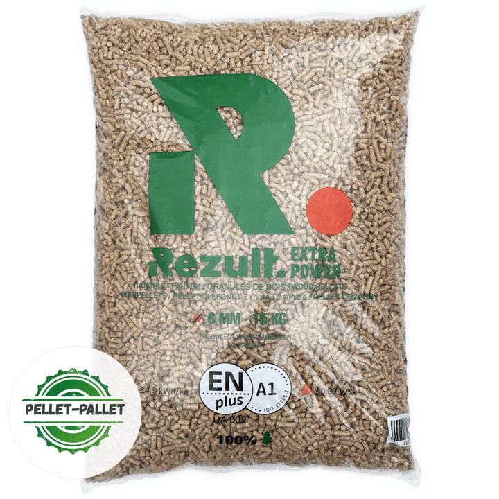 Pellet Rezult 990 kg ( 66 sacchi da 15 kg ciascuno )