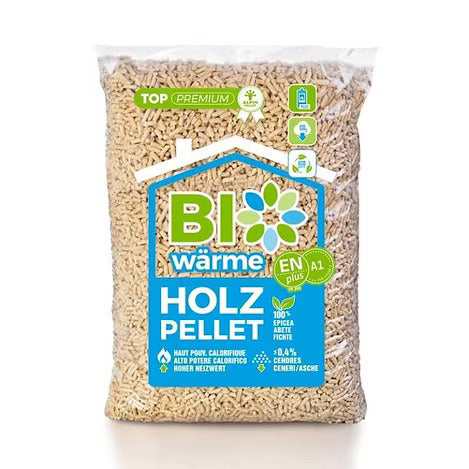 Pellet Bio Wärme Holz – Pallet da 66 sacchi x 15 kg (990 kg)