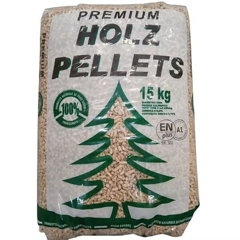 Pellet Holz ENplus A1 – Pallet da 70 sacchi x 15 kg (1050 kg)