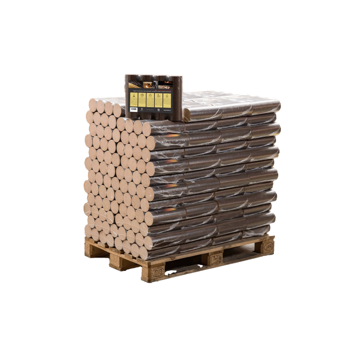 Briquette 100% faggio Premium – 960 kg (96 sacchi da 10 kg)