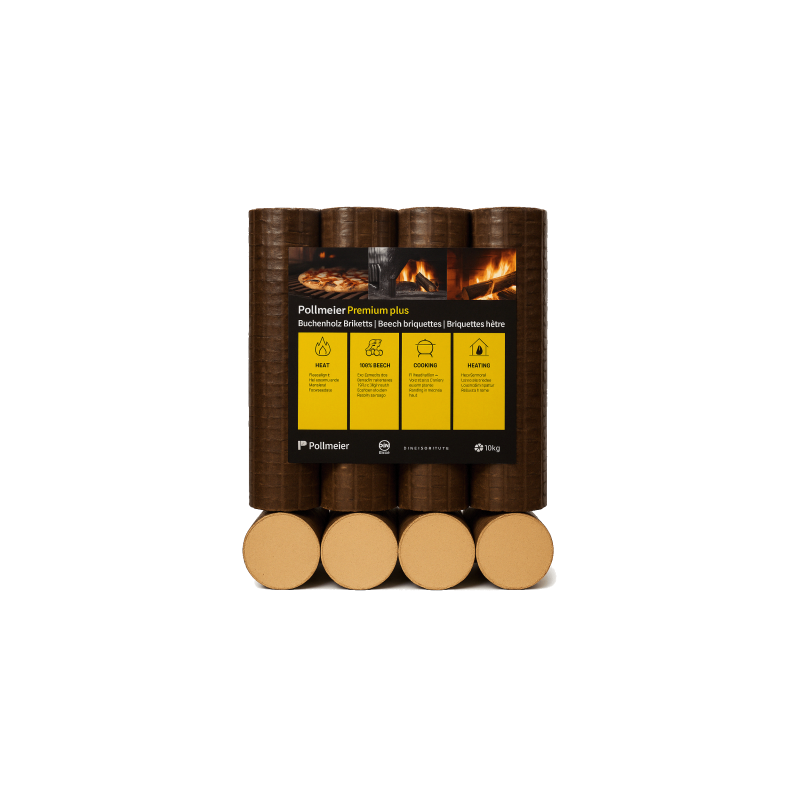 Briquette 100% faggio Premium – 960 kg (96 sacchi da 10 kg)