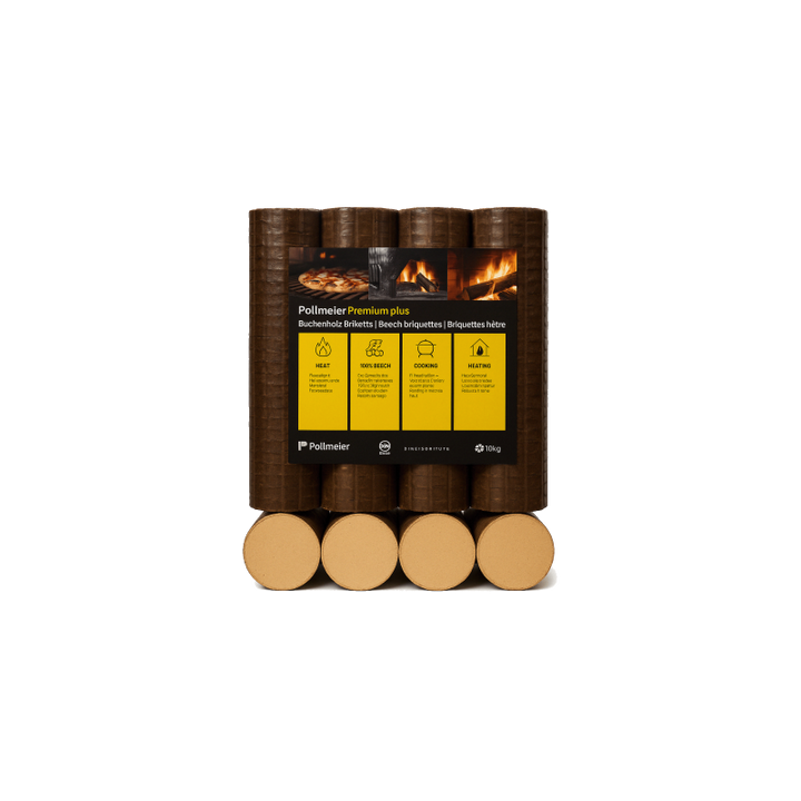 Briquette 100% faggio Premium – 960 kg (96 sacchi da 10 kg)