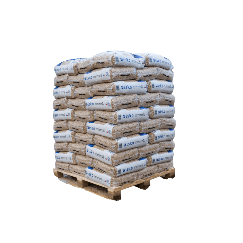 Pellet di legno ISKO – pallet da 70 sacchi (1050 kg)