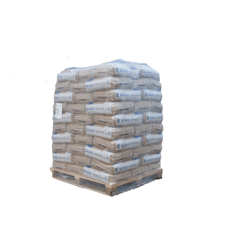 Pellet di legno ISKO – pallet da 70 sacchi (1050 kg)