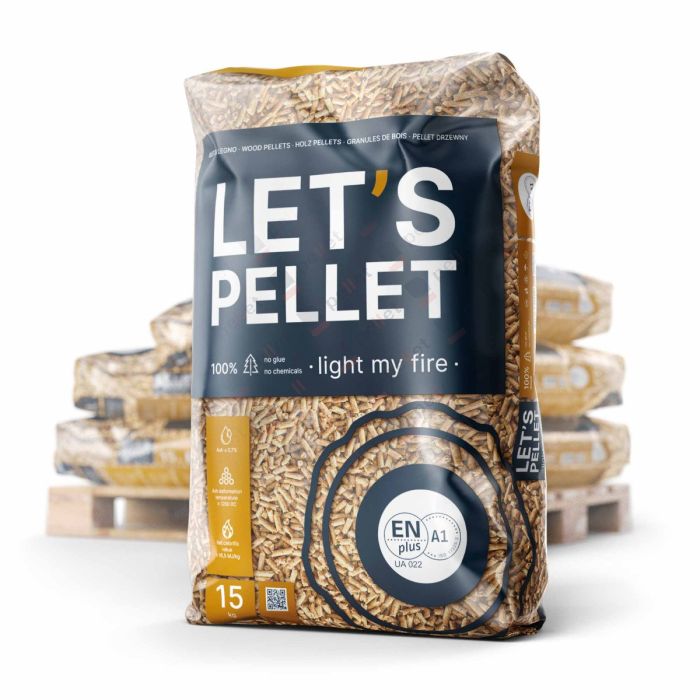 Pellet di legno Let's Pellet ENplus® A1 - 1050.00 kg