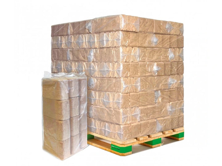 Briquette di legno duro RUF – film estensibile / pallet da 960 kg