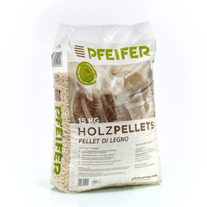 Pellet di legno PFEIFER A1 6 mm 15 kg / Pallet 1050 kg 70 sacchi x 15 kg